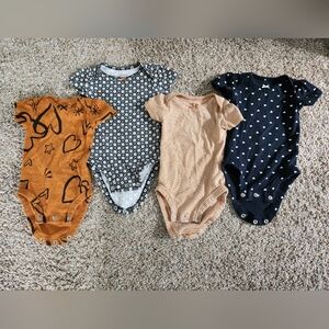 4 baby girl cotton bodysuit 0 to 3 months